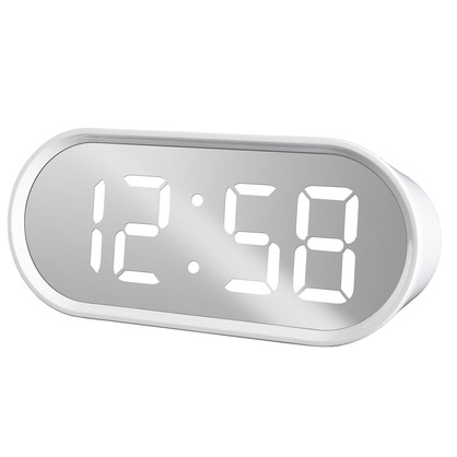 Acctim 'Cuscino' 1.4" Oval LED clock with USB