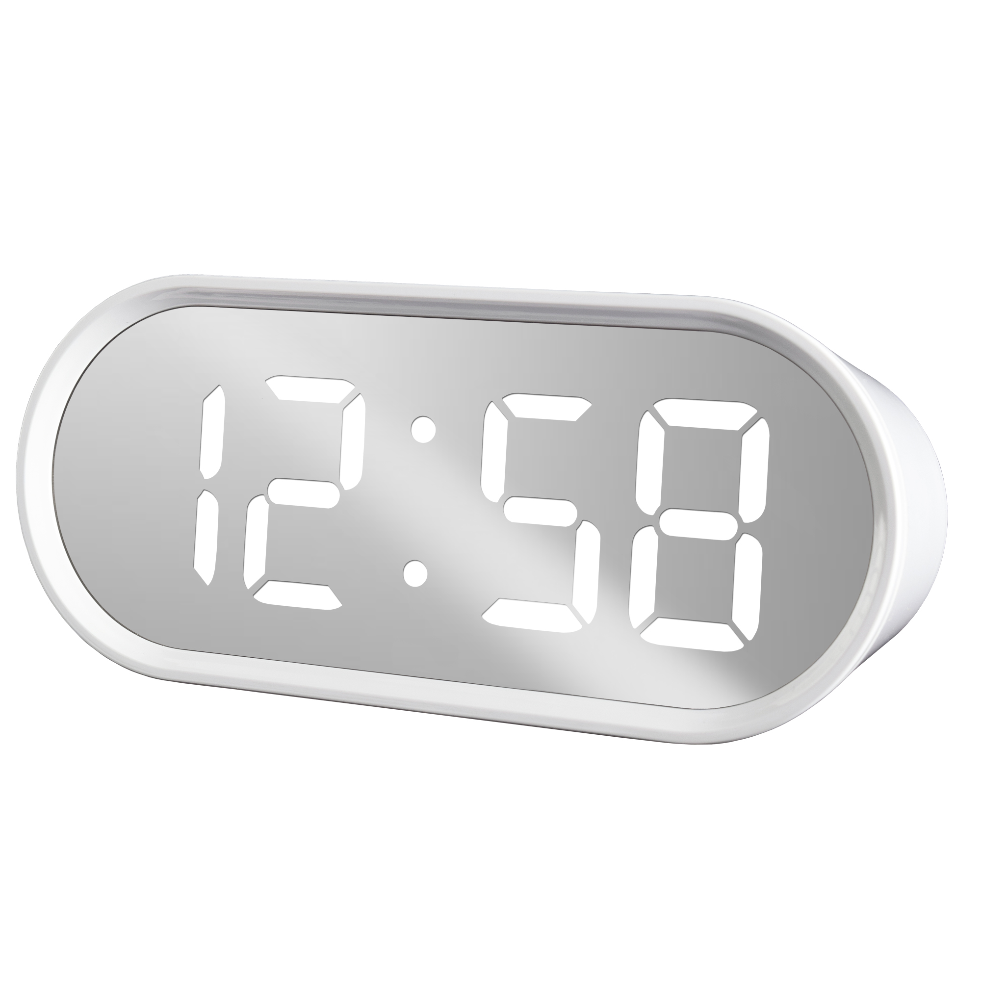 Acctim 'Cuscino' 1.4" Oval LED clock with USB