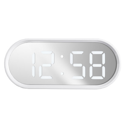 Acctim 'Cuscino' 1.4" Oval LED clock with USB