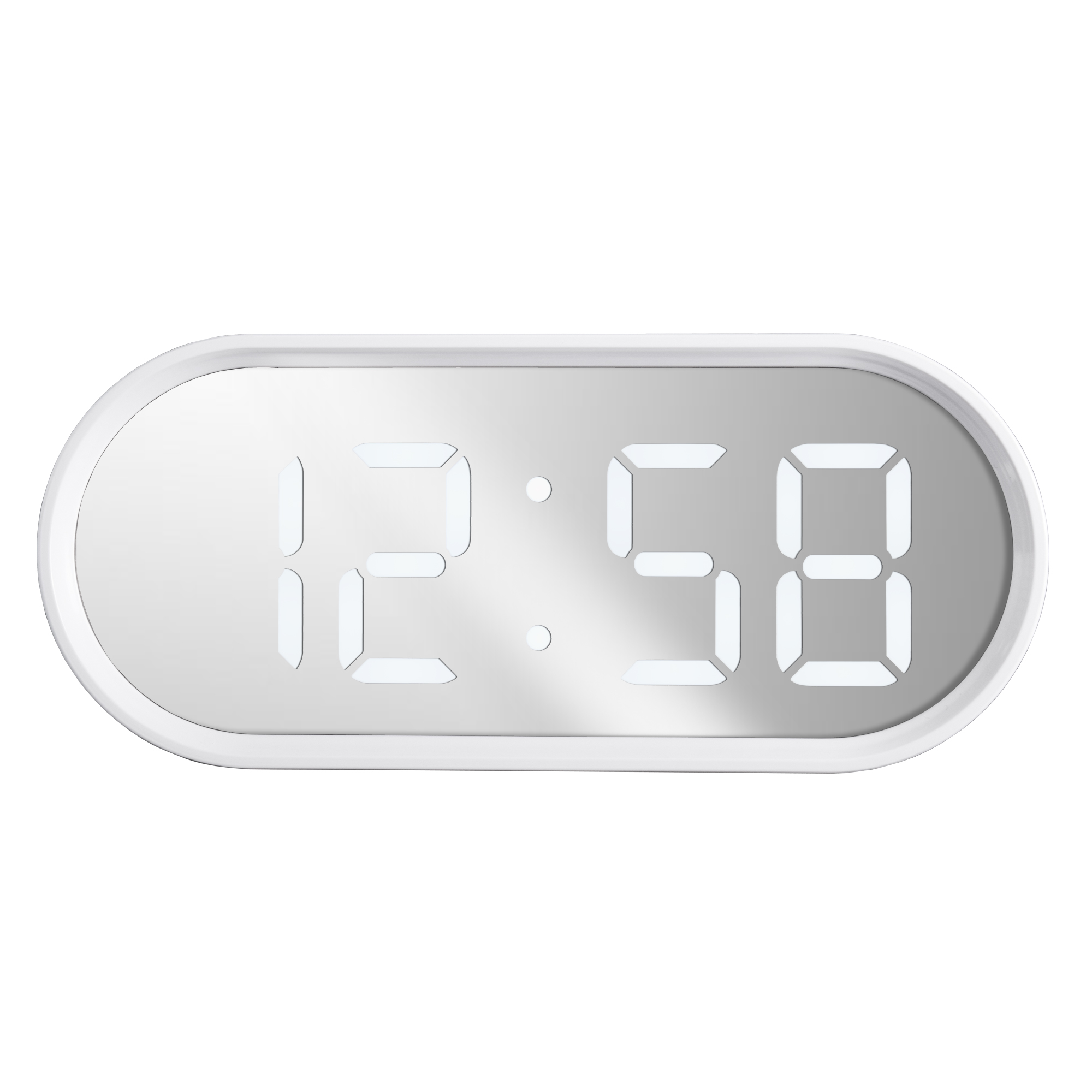 Acctim 'Cuscino' 1.4" Oval LED clock with USB