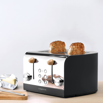 Salter Skandi 4-Slice Toaster Black