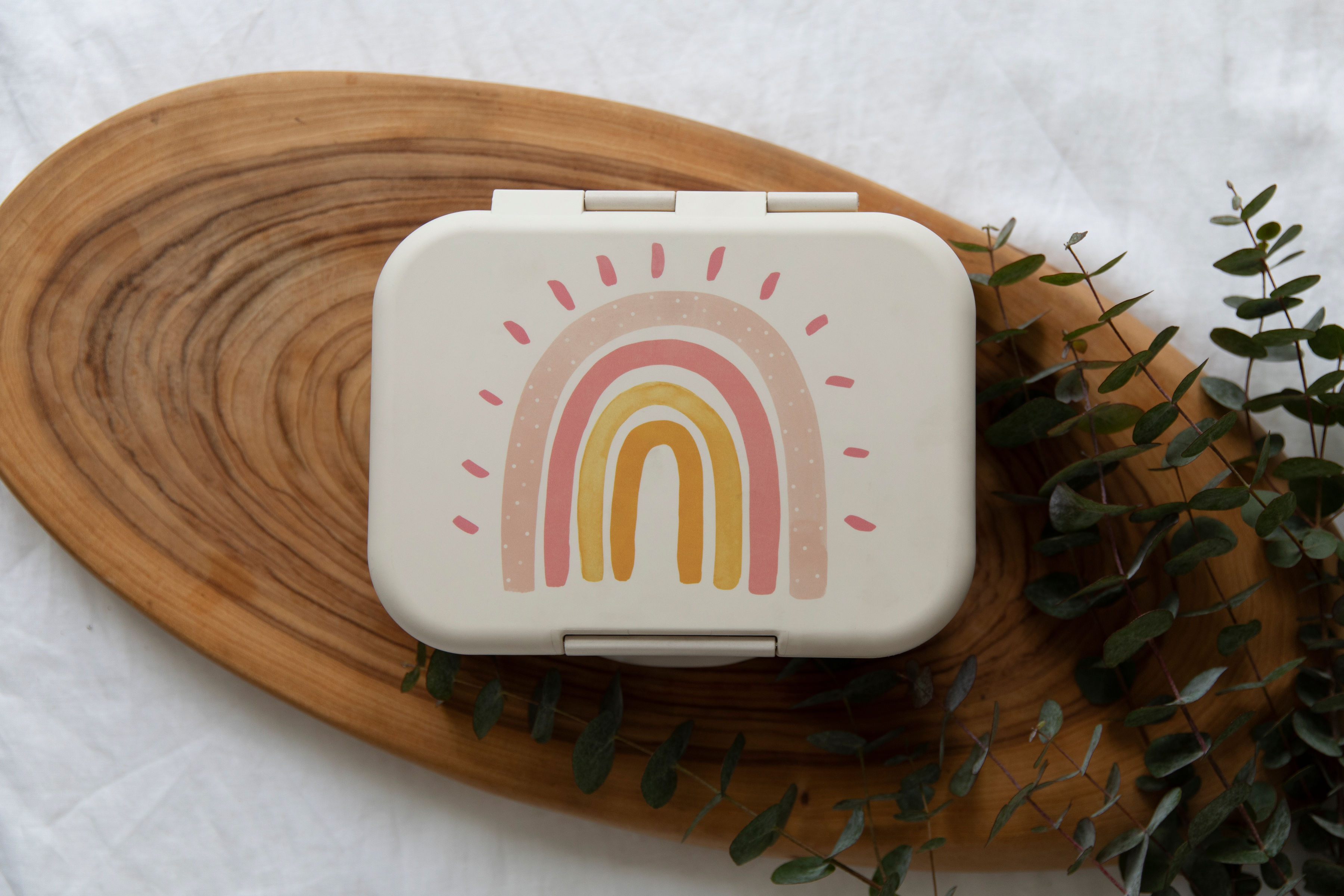 Bento Lunchbox White Rainbow