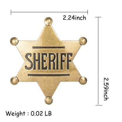 METAL SHERIFF BADGES
