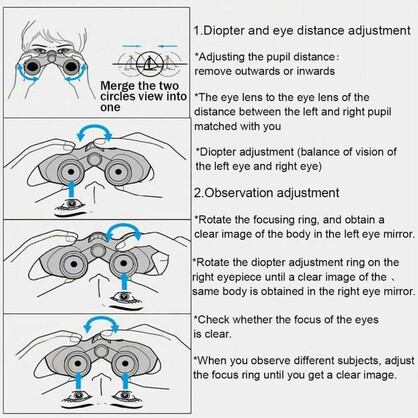 Binoculars HD2000T High Clarity 60X60 BAK4 Optics For Outdoor Hunting