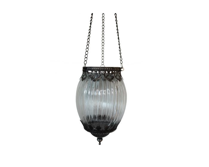Wholesale Hanging Lantern - Clear/Silver - DARLIN (Aust) Pty Ltd