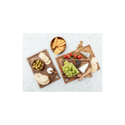 Acacia Rectangle Boards w Hole+Track