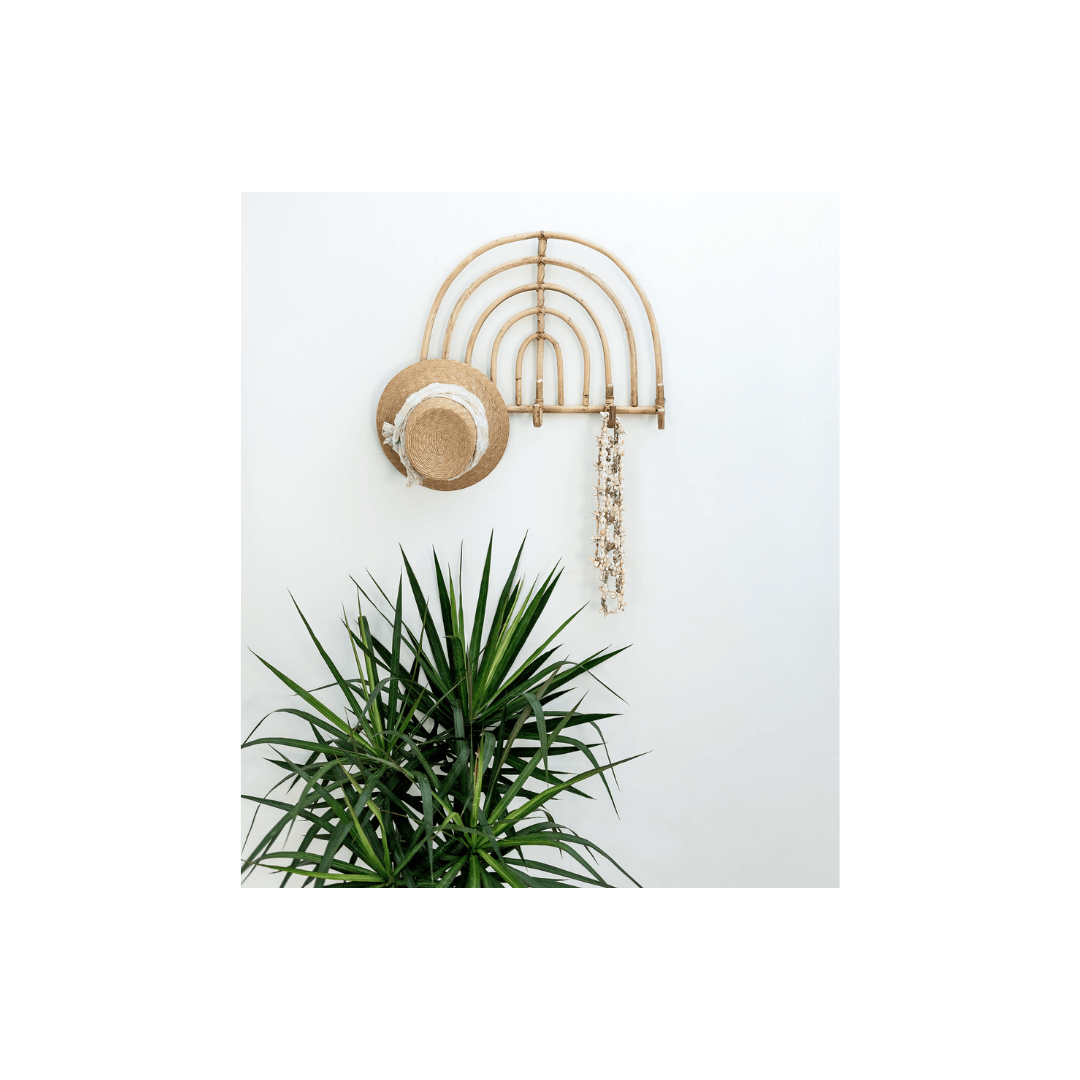 Arched Rattan Wall Hooks