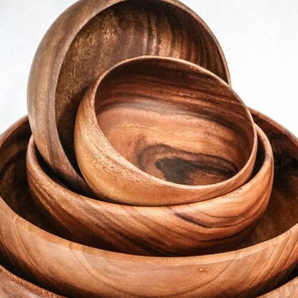 Acacia Round Bowls (L, XXS SOLD OUT/DUE TBA)