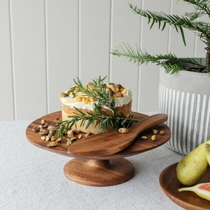 Acacia Round Cake Plate