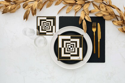 Stripe Deco Napkins - Luncheon