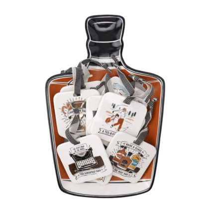 Dapper Chap ceramic signs with display