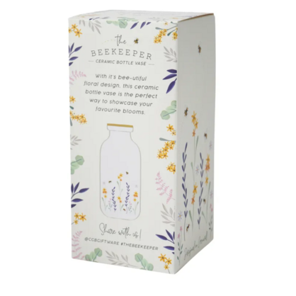 Beekeeper ceramic vase