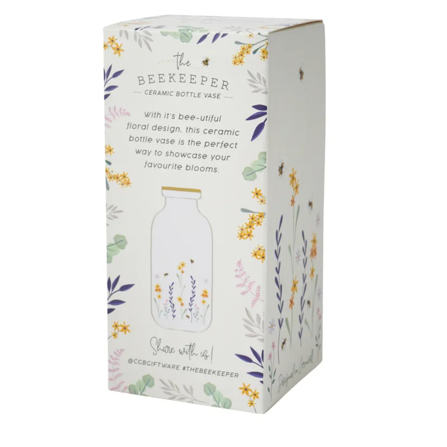 Beekeeper ceramic vase