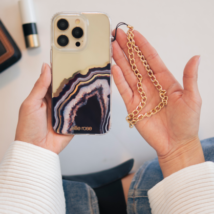 Phone Charm Wristlet - gold