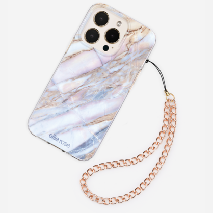 Phone Charm Wristlet - rose gold