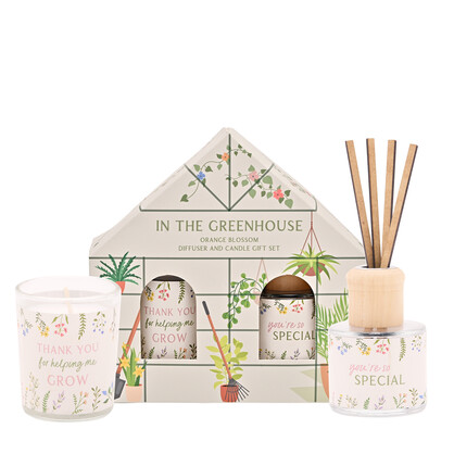 Cottage Garden candle and diffuser set
