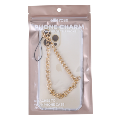 Phone Charm Wristlet - rose gold