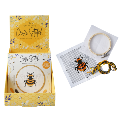 The Beekeeper Bee cross stitch (12)