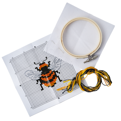 The Beekeeper Bee cross stitch (12)