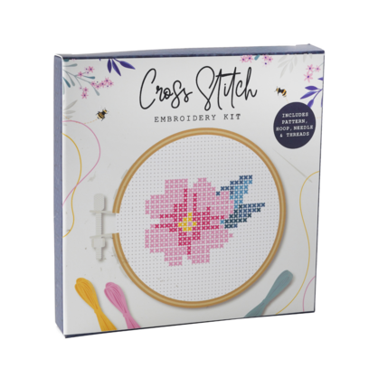 The Beekeeper Pink Flower cross stitch (12)