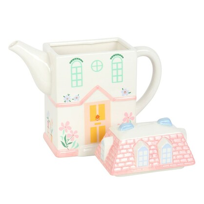 Pastel House Teapot