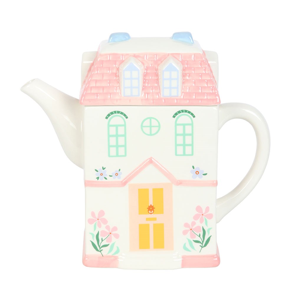 Pastel House Teapot