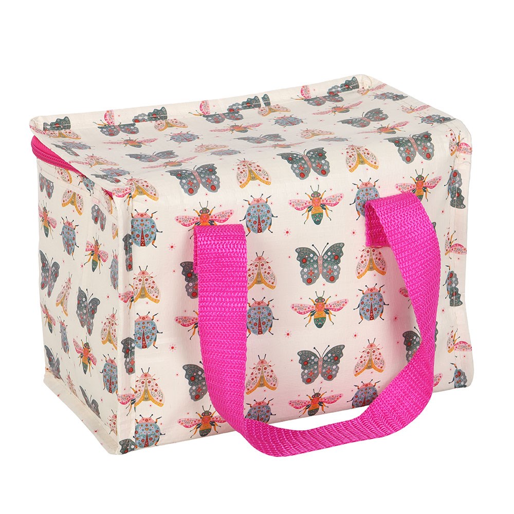 Floral Bug print lunch bag