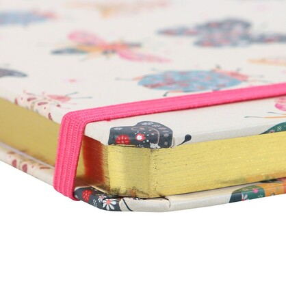 Floral Bug print A5 notebook