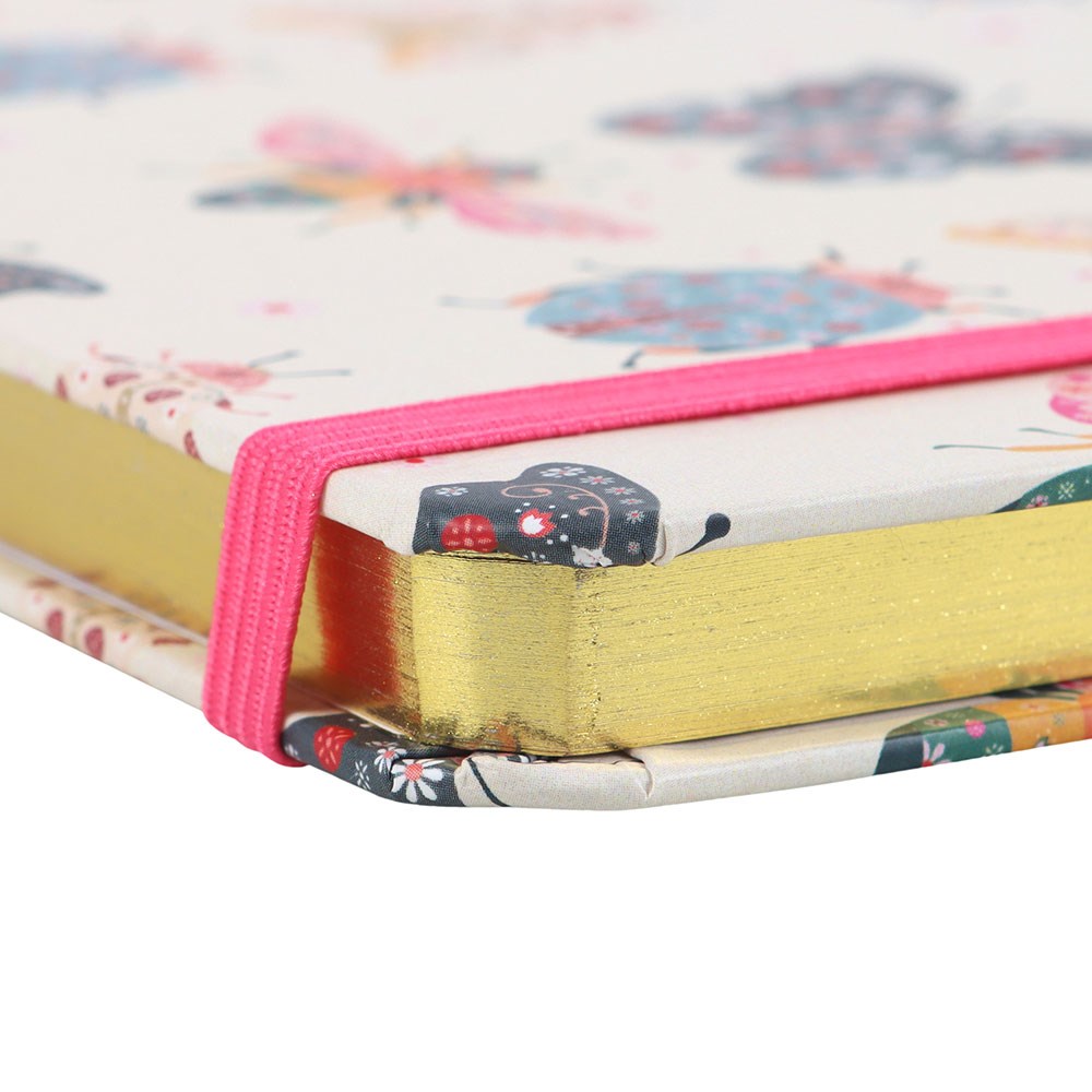 Floral Bug print A5 notebook