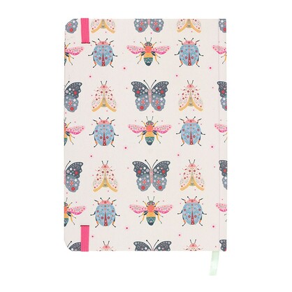 Floral Bug print A5 notebook