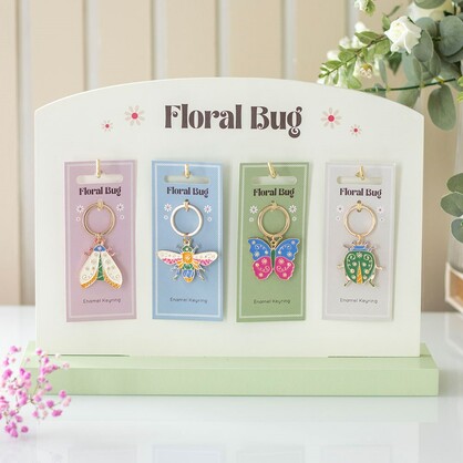 Floral Bug keyrings (24)