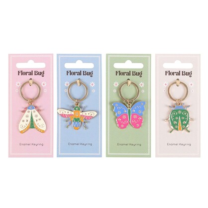 Floral Bug keyrings (24)