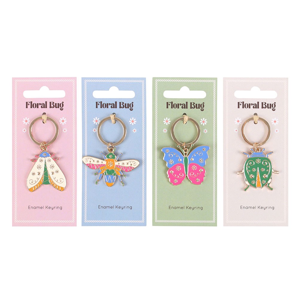 Floral Bug keyrings (24)
