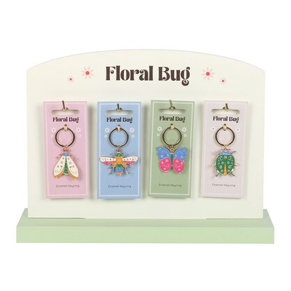 Floral Bug keyrings (24)
