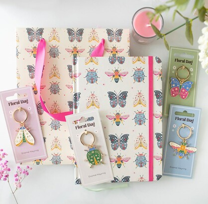 Floral Bug keyrings (24)