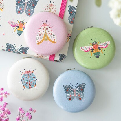 Floral Bug compact mirrors (12)
