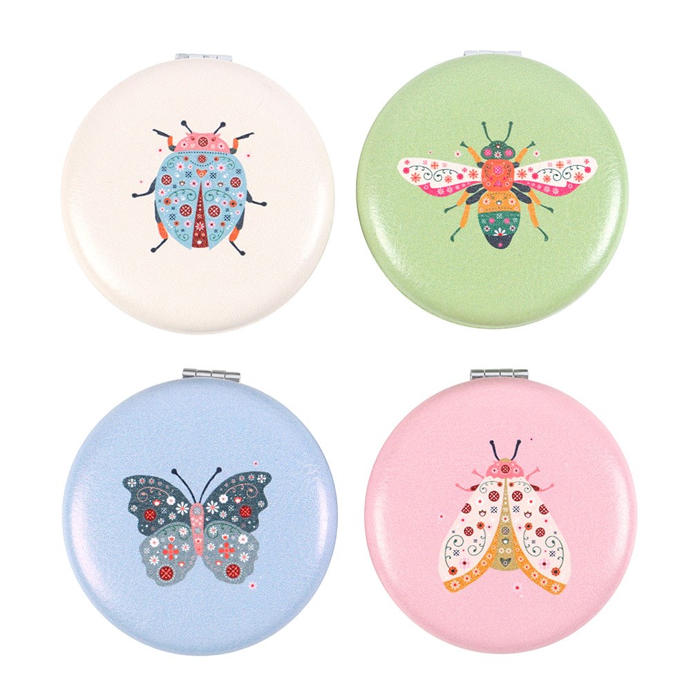 Floral Bug compact mirrors (12)