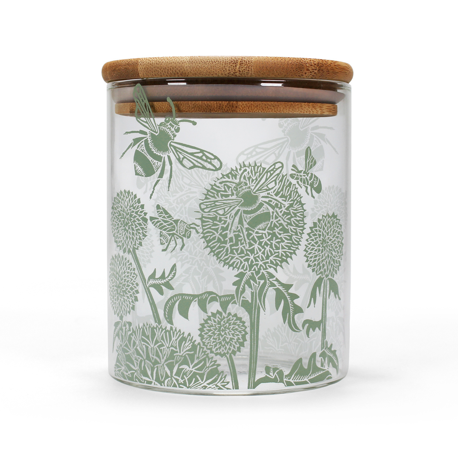 Kate Heiss Storage Jar - Woodland Green