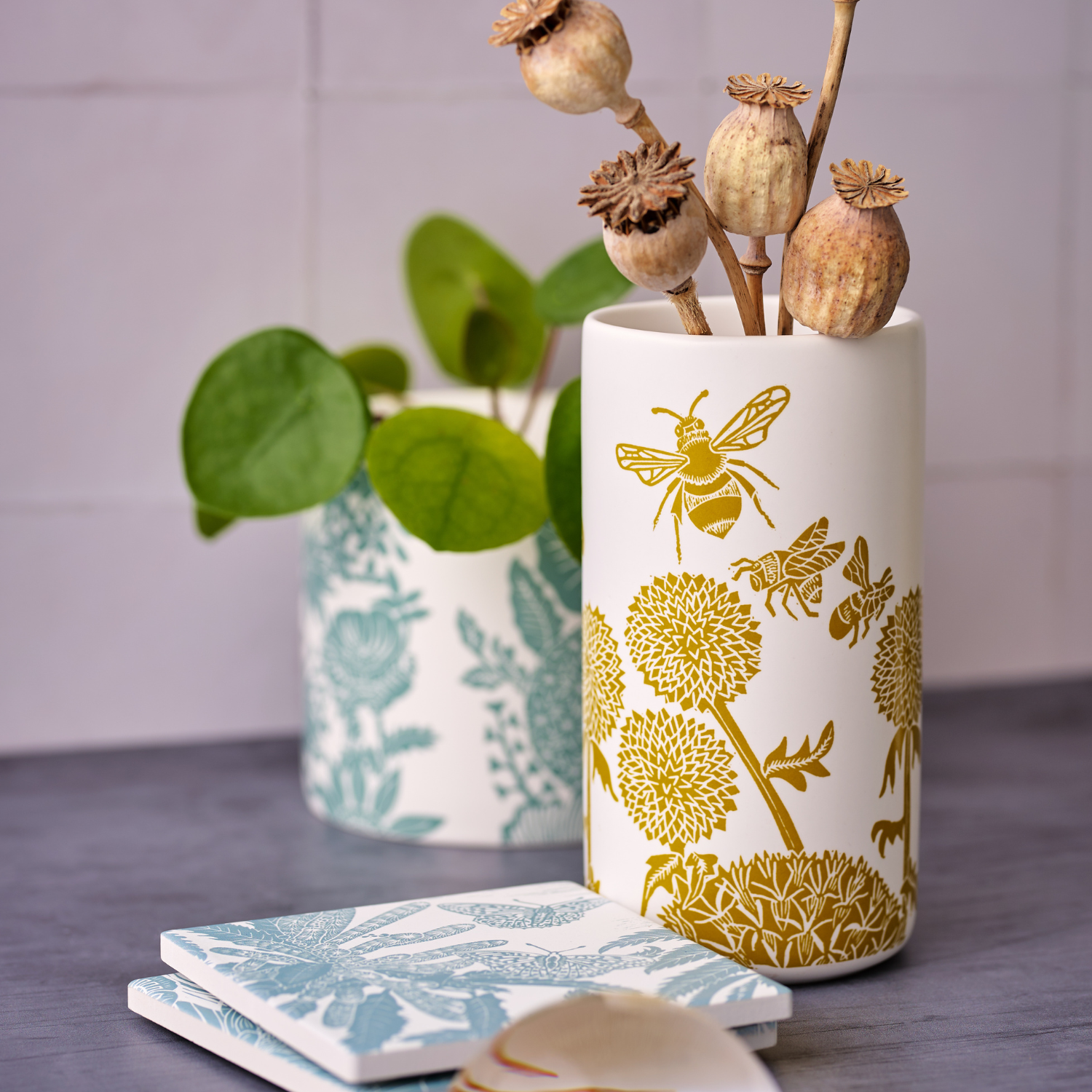 Kate Heiss Vase - Mustard