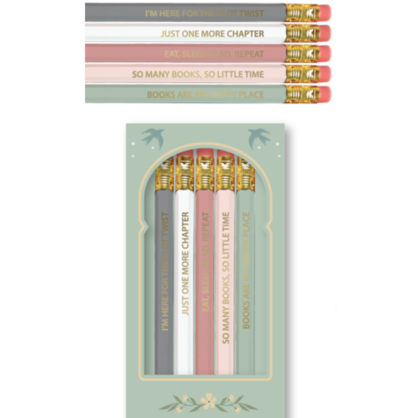 Pack of 5 Literature Inspired Pencils