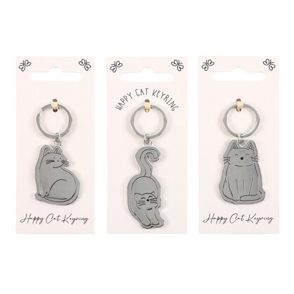 3ast Happy Cat keyring Display (24)