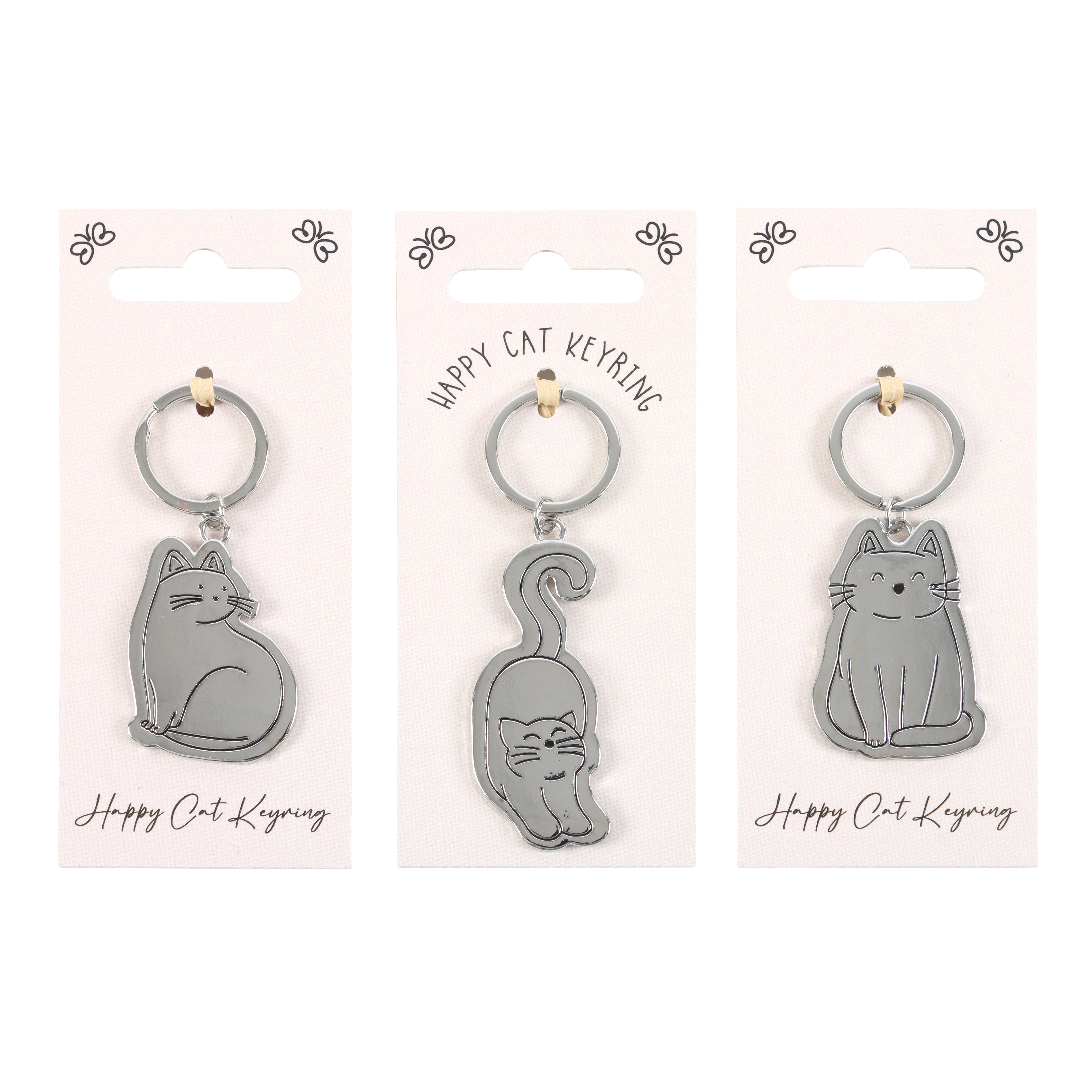 3ast Happy Cat keyring Display (24)