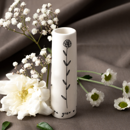SWL Thank you for helping...mini bud vase