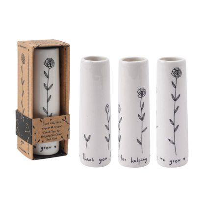 SWL Thank you for helping...mini bud vase