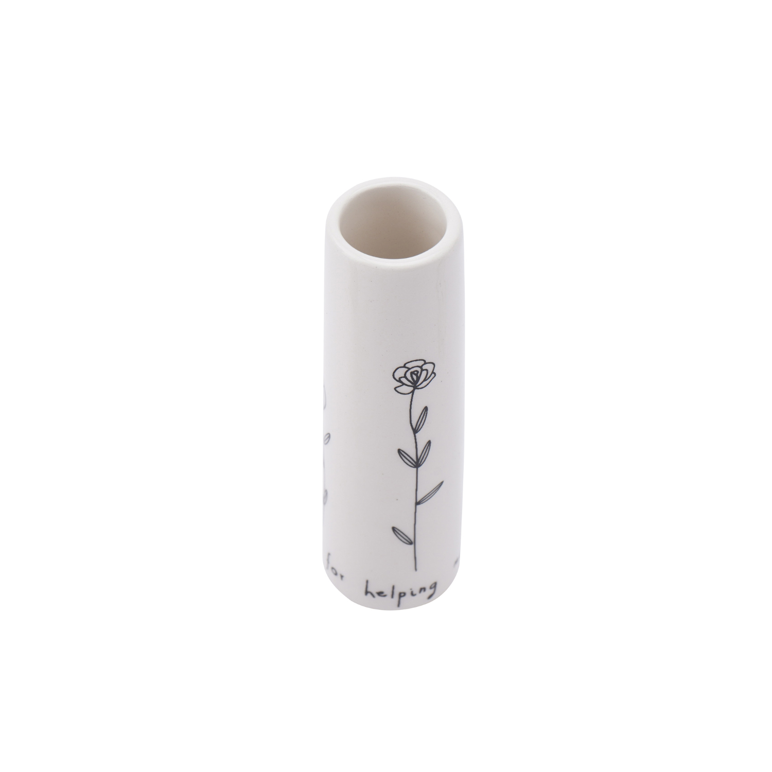 SWL Thank you for helping...mini bud vase