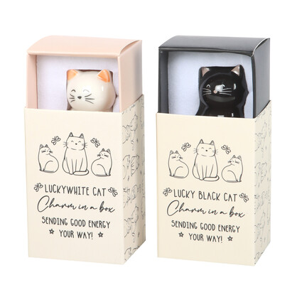 Lucky Cat charms in a display (24)