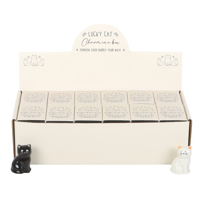 Lucky Cat charms in a display (24)