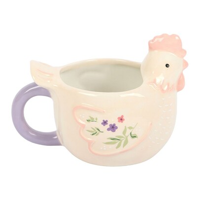 Hen shaped coffee mug