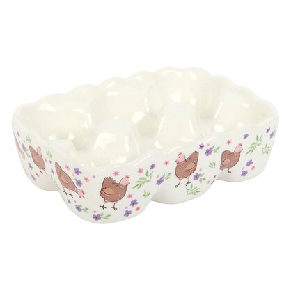 Floral print egg holder