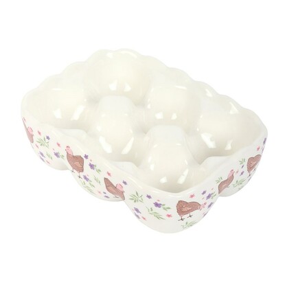 Floral print egg holder